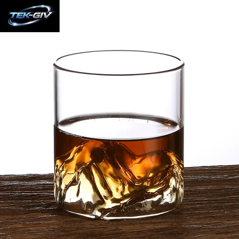 5 Unzen 3D Guanshan Whisky-Gläser-Set Transparentes Kristallglas Geeignet Für Whisky Cognac Cocktail Eiswein