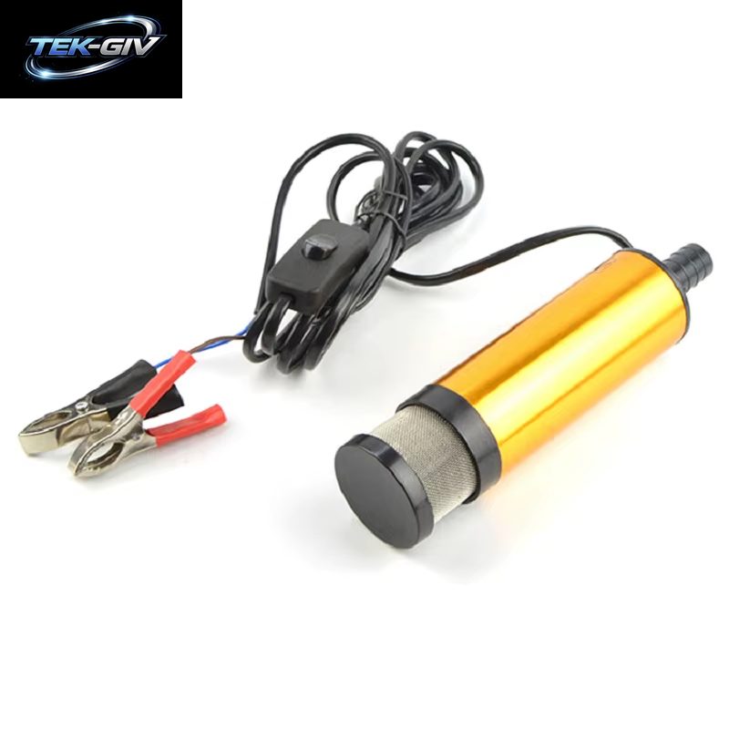38/51 MM Elektrische Auto Öl Pumpe 12 V Für Pumpen Diesel Öl Wasser Kraftstoff Transfer Pumpe 12L/Min Tauch Aluminium Legierung Shell