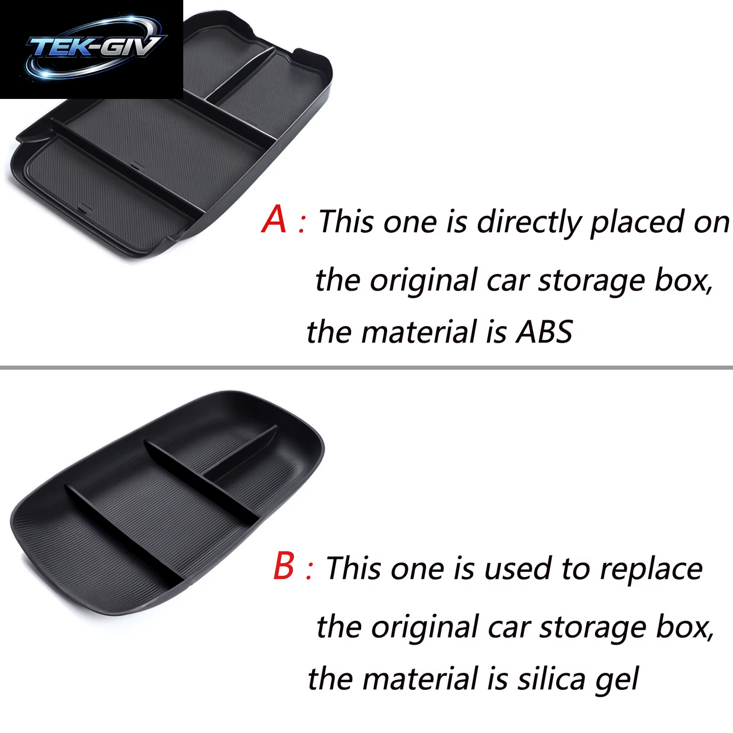 Für NIO ET5 2022-2024 Zentrale Armlehne Untere Schicht Lagerung Box Auto Center Konsole Fach Organizer Aufräumen Zubehör
