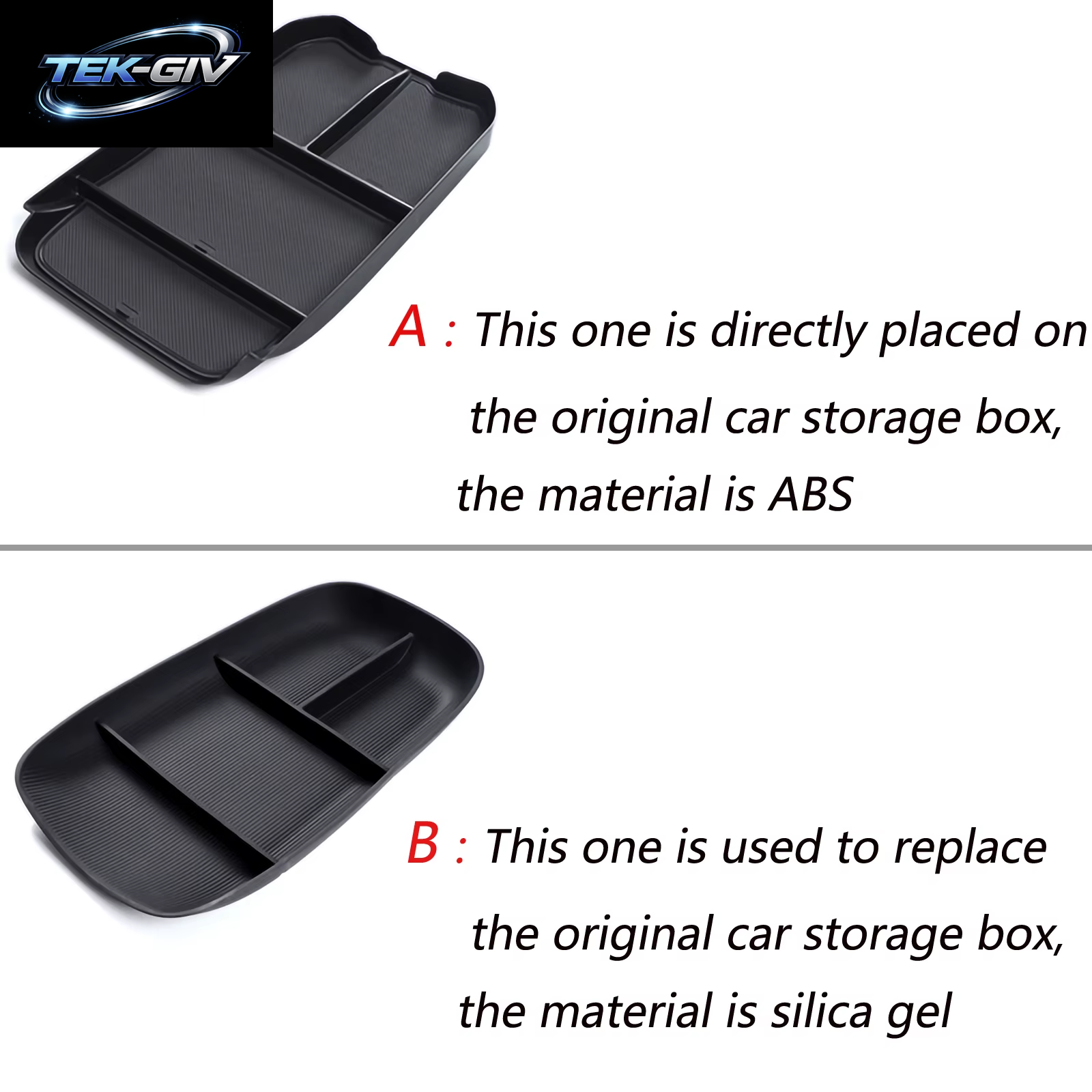 Für NIO ET5 2022-2024 Zentrale Armlehne Untere Schicht Lagerung Box Auto Center Konsole Fach Organizer Aufräumen Zubehör
