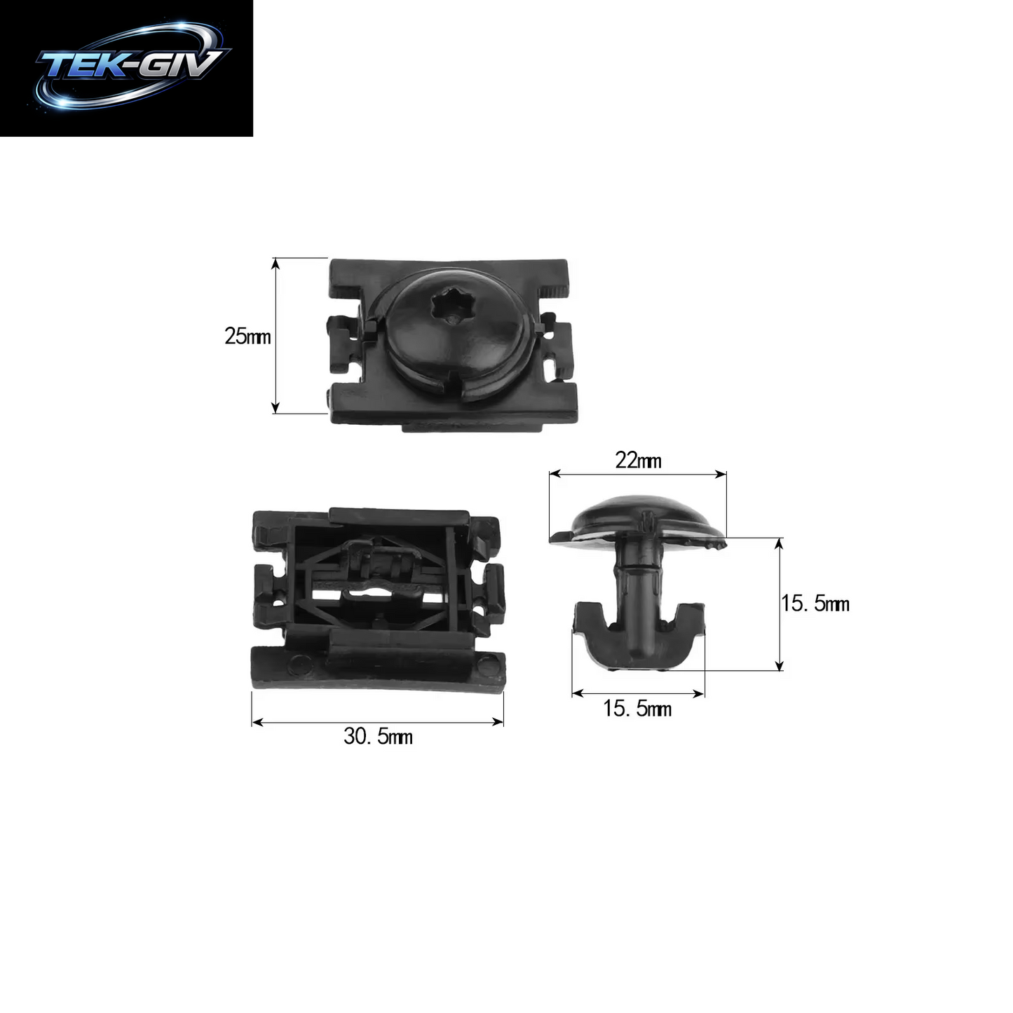 20X Auto Kotflügel Futter Nylon Fastener Retainer Für Peugeot 307 Citroen C4 C-TRIOMPHE Auto Fender Bumper Befestigung Clips Schellen Set