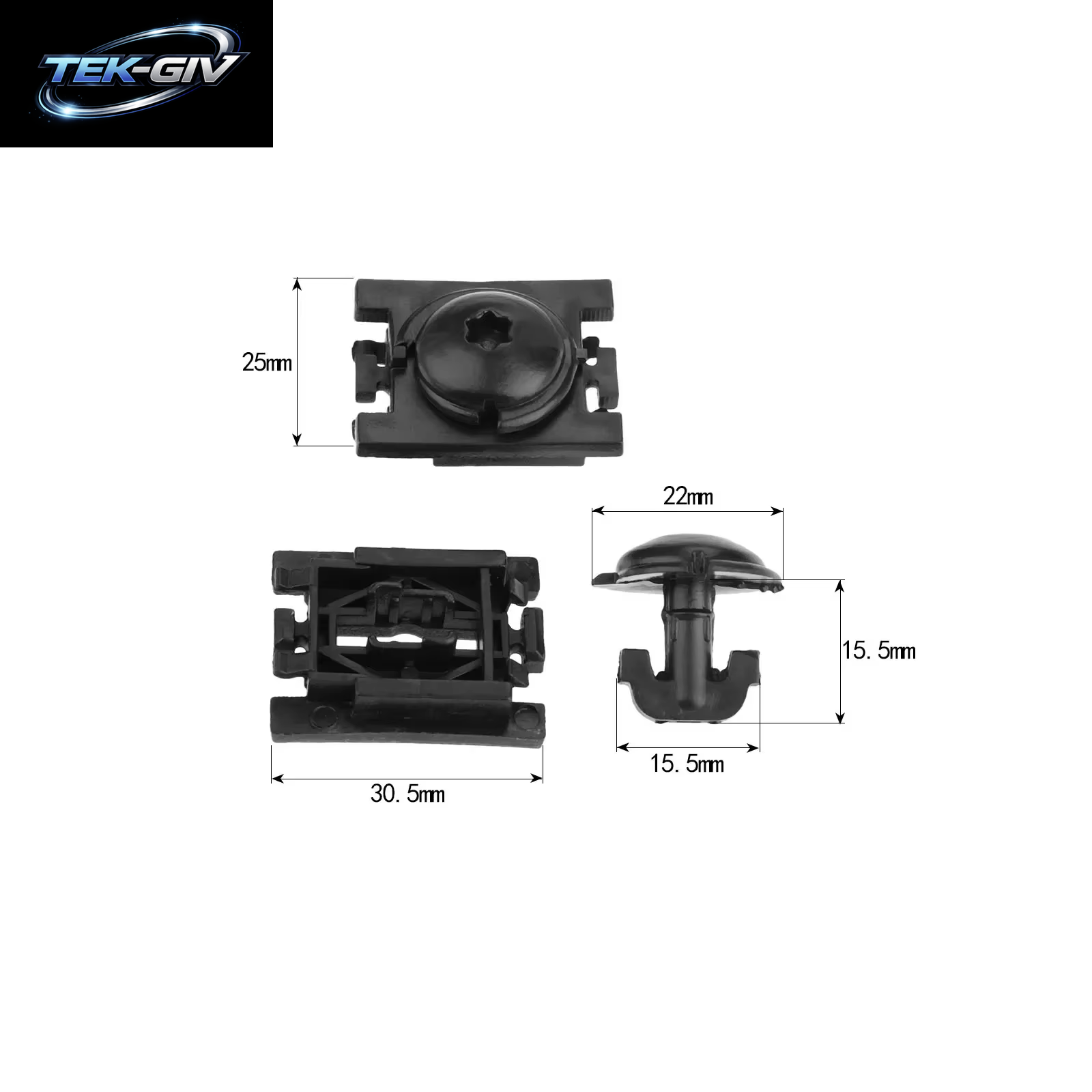 20X Auto Kotflügel Futter Nylon Fastener Retainer Für Peugeot 307 Citroen C4 C-TRIOMPHE Auto Fender Bumper Befestigung Clips Schellen Set
