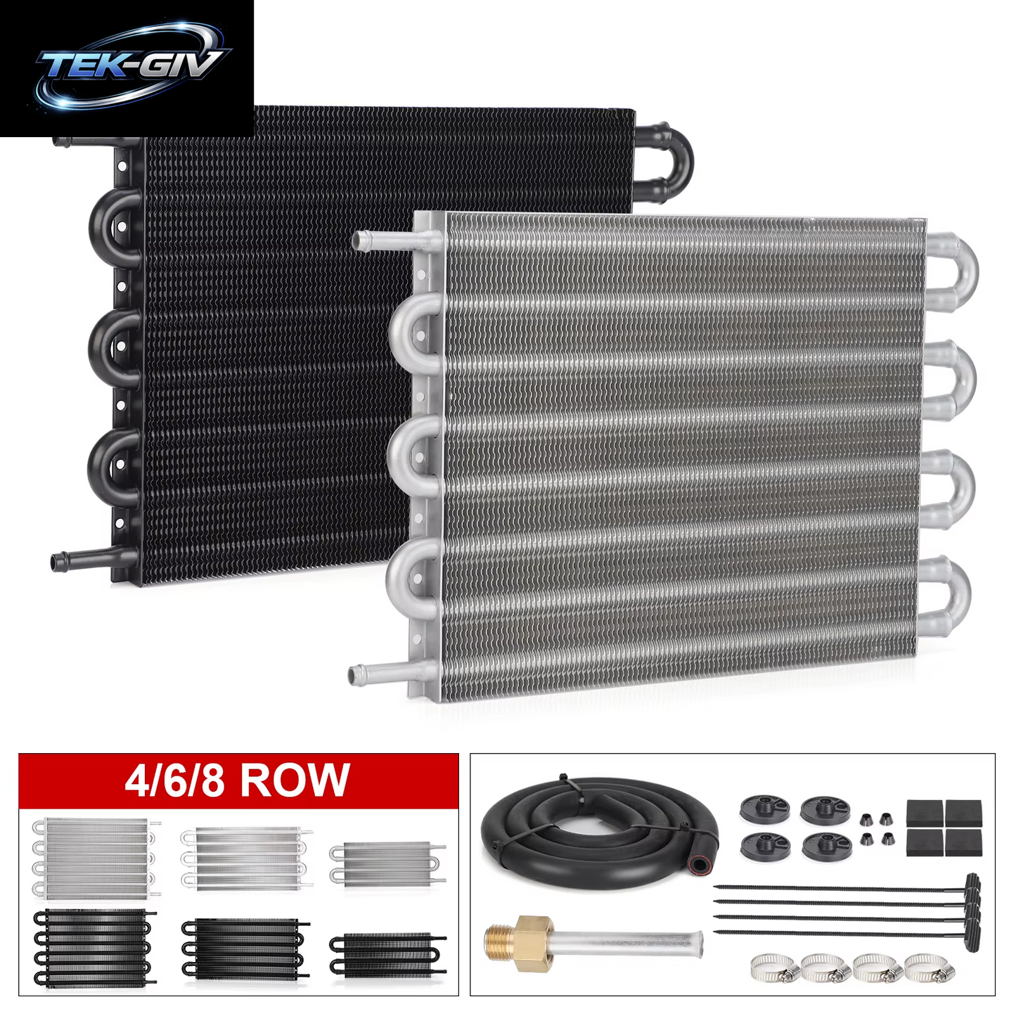 Universelles Auto-Kühler-Konverter-Set, Zubehör Für Klimaanlagenrohre, 4 Reihen, 6 Reihen, 8 Reihen, Gürtel-Kondensatorrohr