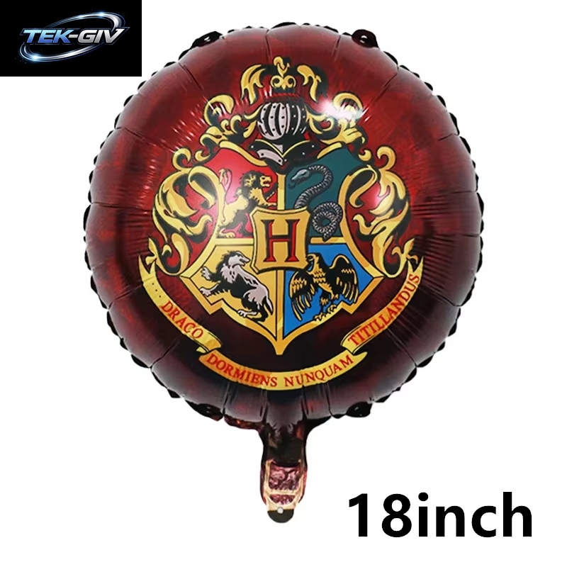 Harry Potter Ballon Hogwarts Hintergrund Eule Schule Happy Birthday Banner Party Dekoration Tortendekoration Einweg-Tischgeschirr