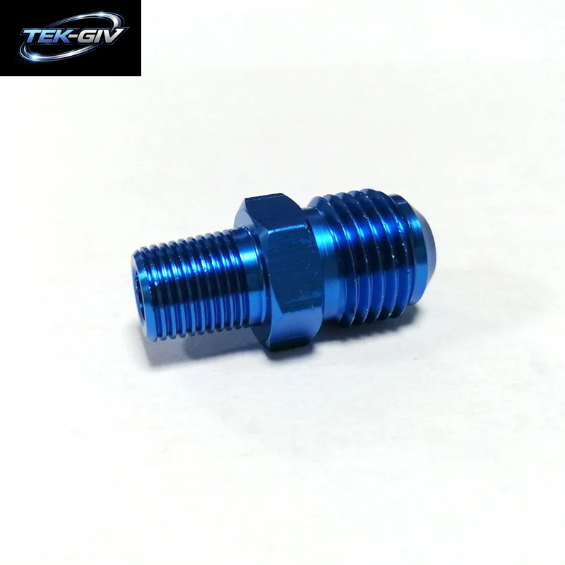 An6 Bis 1/8 "Npt Gerade Aluminium-Stecker Fackel Heizöl Anschluss Adapter Ölkühl Anschluss