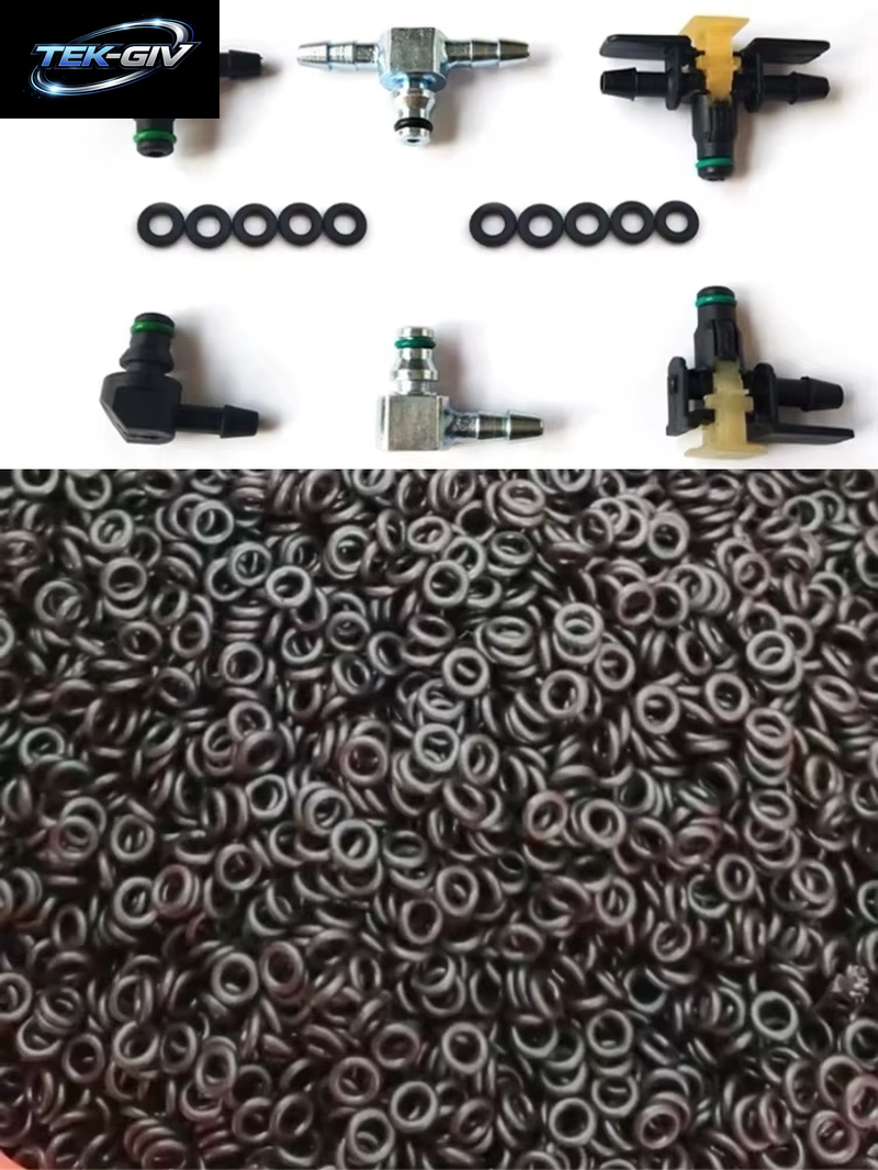 1000PCS Diesel Common Rail Injektor Öl Rücklauf Rohr Dichtung Ring Kraftstoff Adapter Gummi O-Ring