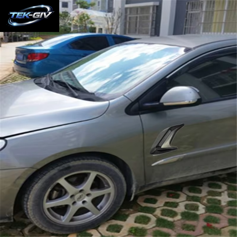 2 Stück Abs Kunststoff Auto Seite Luft Auslass Durchfluss Kotflügel Auto Modifikation Liefert Hai Wange Luft Ansaug Verkleidung Gefälschte Motorhauben Entlüftungen