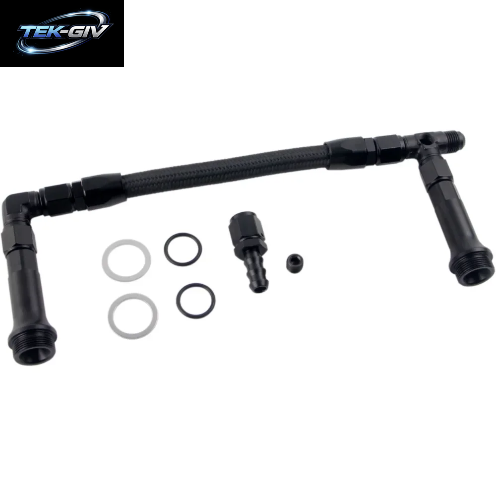 Vergaser Dual Inlet Line Kit Edelstahl Geflochten An6 Dual Feed Vergaser Kraftstoff Leitung Doppel Pumpe Für Holley Vergaser