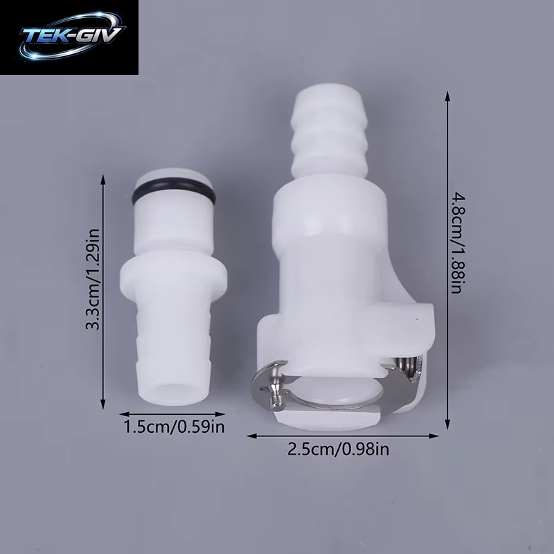 【M】3/8 POM Medical Panel Mount Female Quick Disconnect Coupling Hose Barb Air Water CPC Connectors