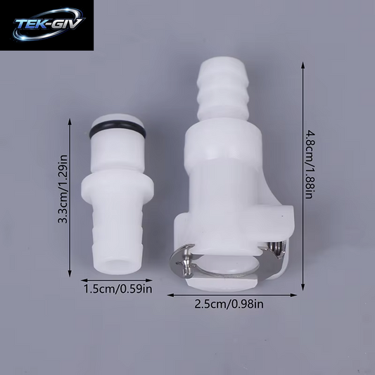 【M】3/8 POM Medical Panel Mount Female Quick Disconnect Coupling Hose Barb Air Water CPC Connectors