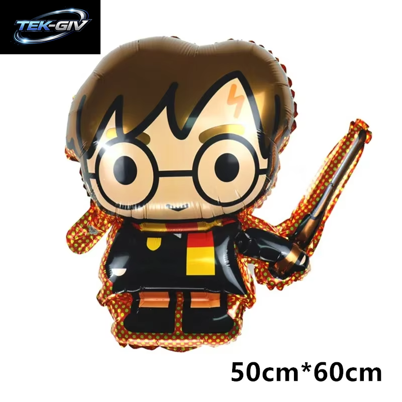 Harry Potter Ballon Hogwarts Hintergrund Eule Schule Happy Birthday Banner Party Dekoration Tortendekoration Einweg-Tischgeschirr