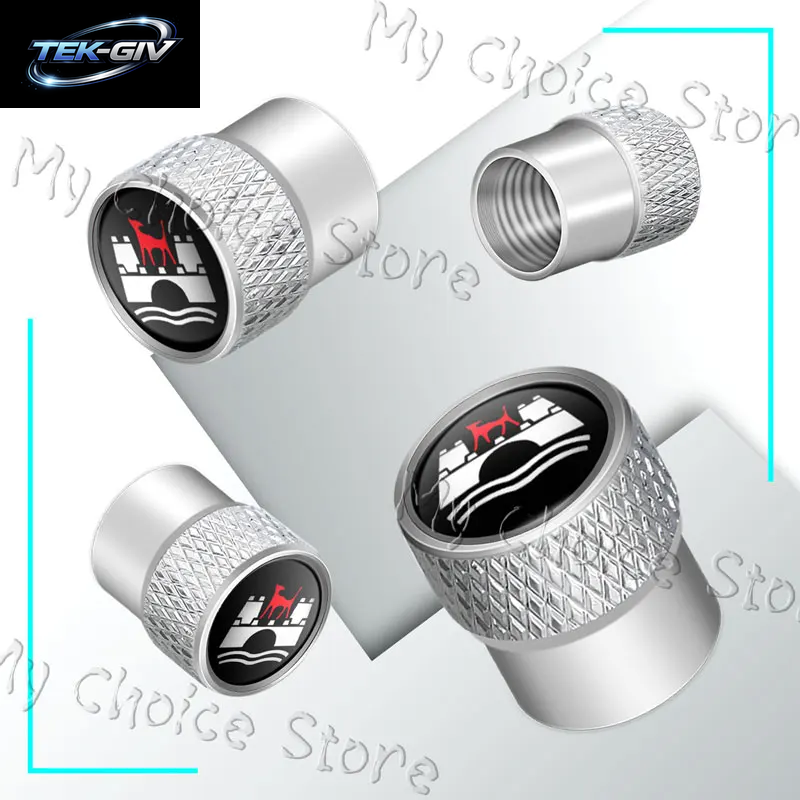4 Stücke Wolfsburg Edition Emblem Auto Ventilkappen Rad Reifen Luftreifen Vorbau Schutzhülle Für VW Golf Mk5 Passat Jetta Tiguan Polo