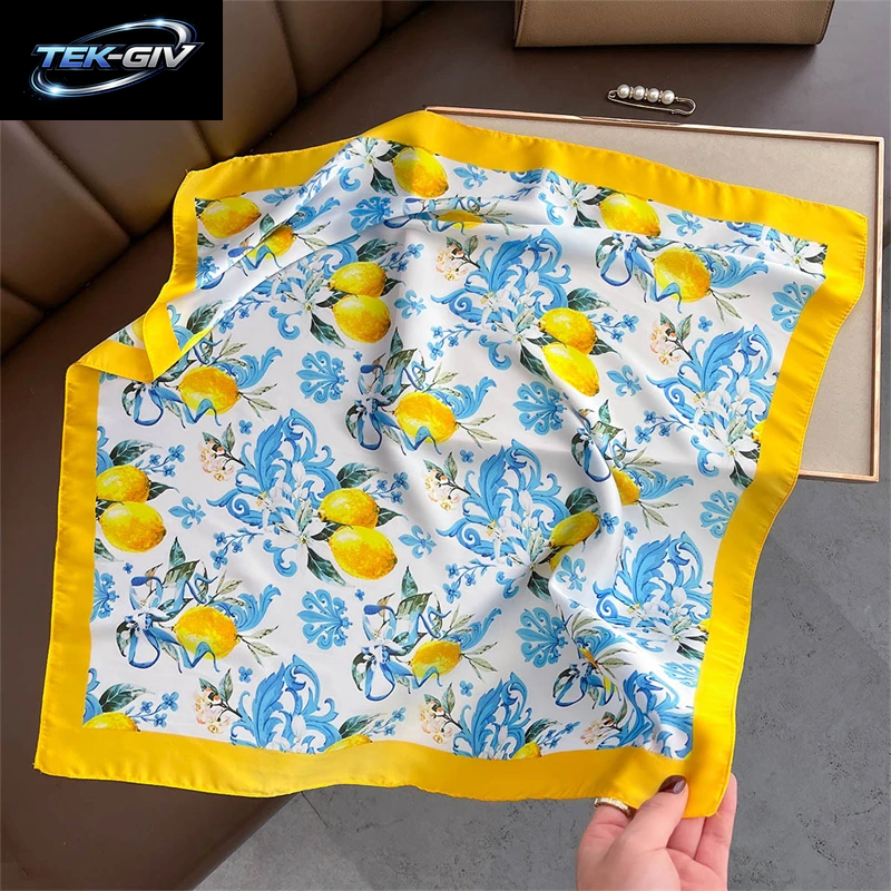 Luxus Neue Gedruckt Schals Frauen Seidenschal Frühling Und Sommer Blumen Dekorationen Kleine Krawatten Haarbänder Taschen Großhandel