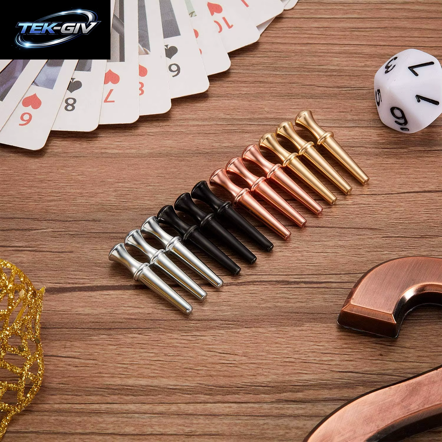 12 Stück Metall Cribbage Pegs Cribbage Board Pegs Passen 1/8 Löcher Cribbage Pegs Mit Einem Konischen Design Für Cribbage Mit 4 C