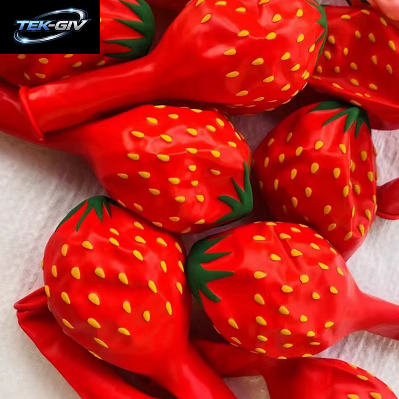 12 Zoll Erdbeere Wassermelone Obst Ballon Sommer Strand Hawaiian Party Ballon Kinder Geburtstag Pary Festival Hawaii Party Globos