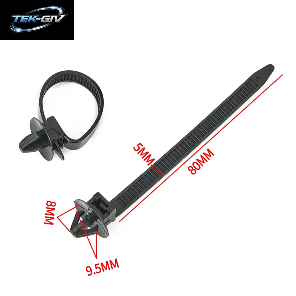 50 Stücke Kabelbaum Verschluss Kabel Klemme Clips Kabelbinder Management Auto Draht Organisatoren Für Auto Schlauch Befestigung Zip Strap