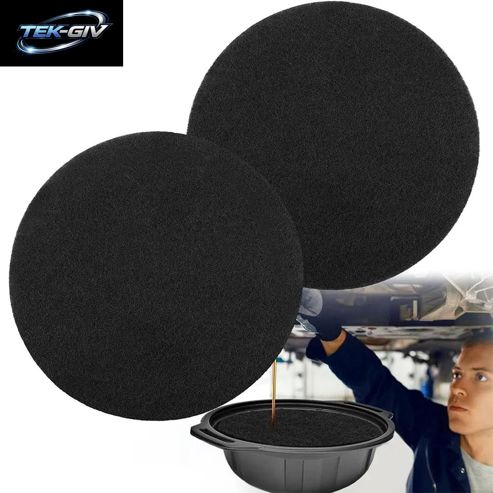 38Cm Öl Ablass Spritz Kissen 2 Stück Kein Spritzer Schwamm Ablass Öl Auto Pfanne Rundes Wickel Kissen Poröses Öl Getriebe Pad Pf