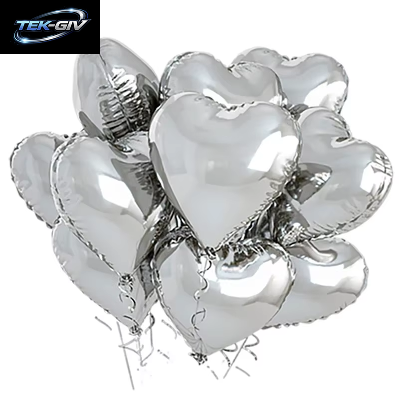 60-5PCS Rote Herz Folien Ballons Aufblasbare Helium Ballon DIY Geburtstag Party Ornamente Für Valentinstag Hochzeit Party Geschenke