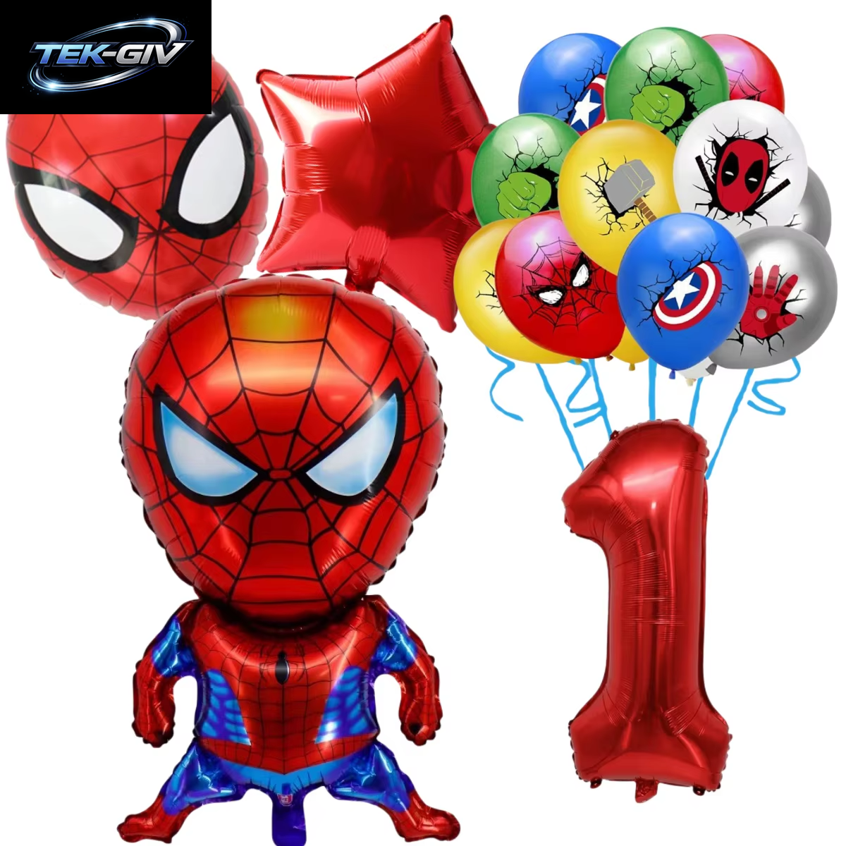 The Avengers Marvel Superheld Hulk Spider-Man Iron Man Ballon Latex Digitalballon Geburtstagsparty Babyparty the Avengers