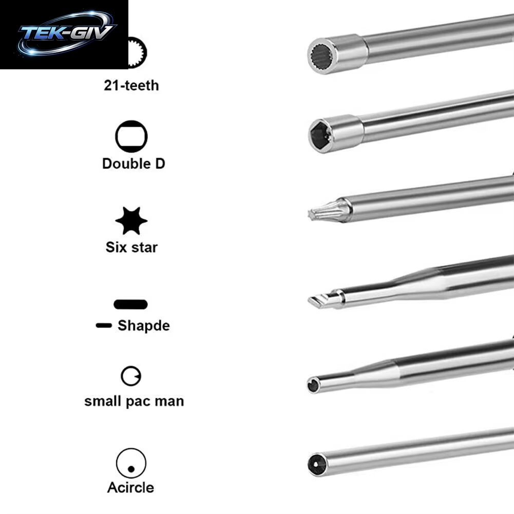 Schrauben Dreher Vergaser Einstell Werkzeug Single D Double D, 7 21 Zähne Keil Sechs Kant Innen Sechs Kant Kit Set Edelstahl