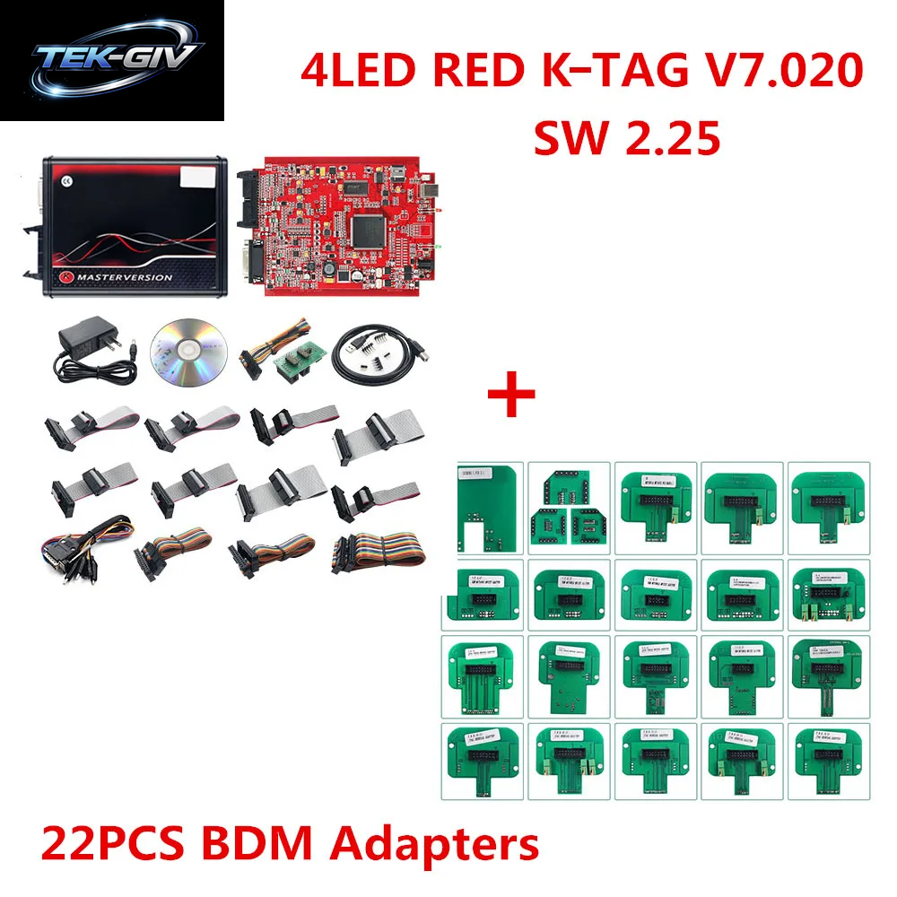 2025 Kess Ksuite V2 5.017 K TAG 7.020 2.25 4 LED Master Green PCB Board Unlimited Online KESS Car Truck ECU Programmer Tool