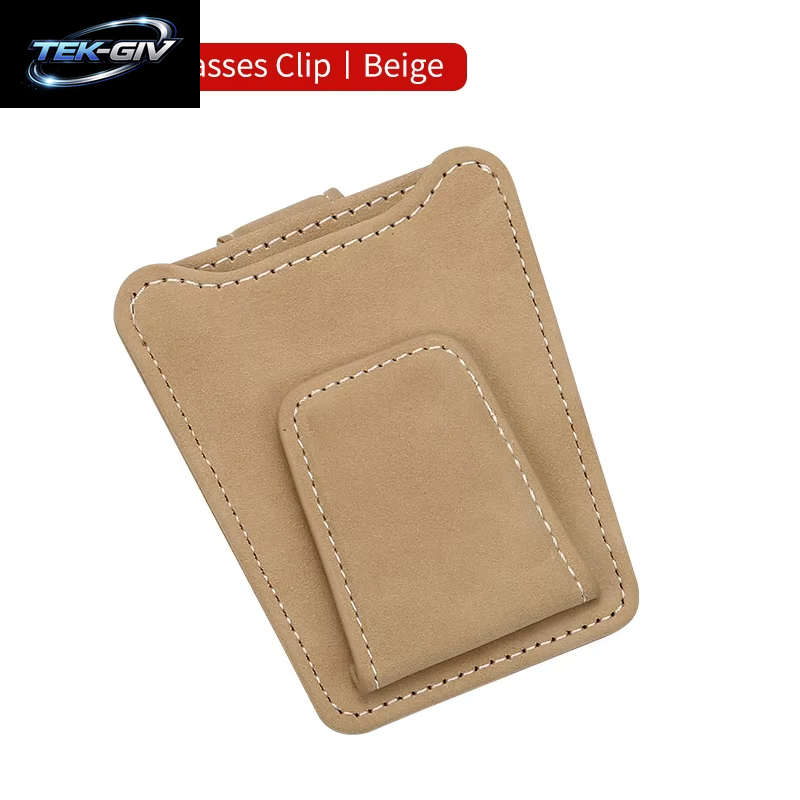 Sonnenbrillenhalter Für Auto-Sonnenblende, Wildleder, Brillen, Brillenaufhänger, Clip, Auto-Sonnenbrillenhalter, Ticket-Karten-Clip, Zubehör