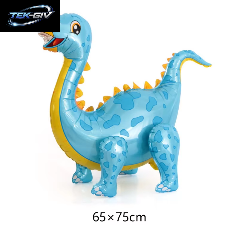 3D Stehender Dinosaurier Ballon Cartoon T Rex Dino Folienballon Für Party Dekoration Kindergeburtstag Partyzubehör