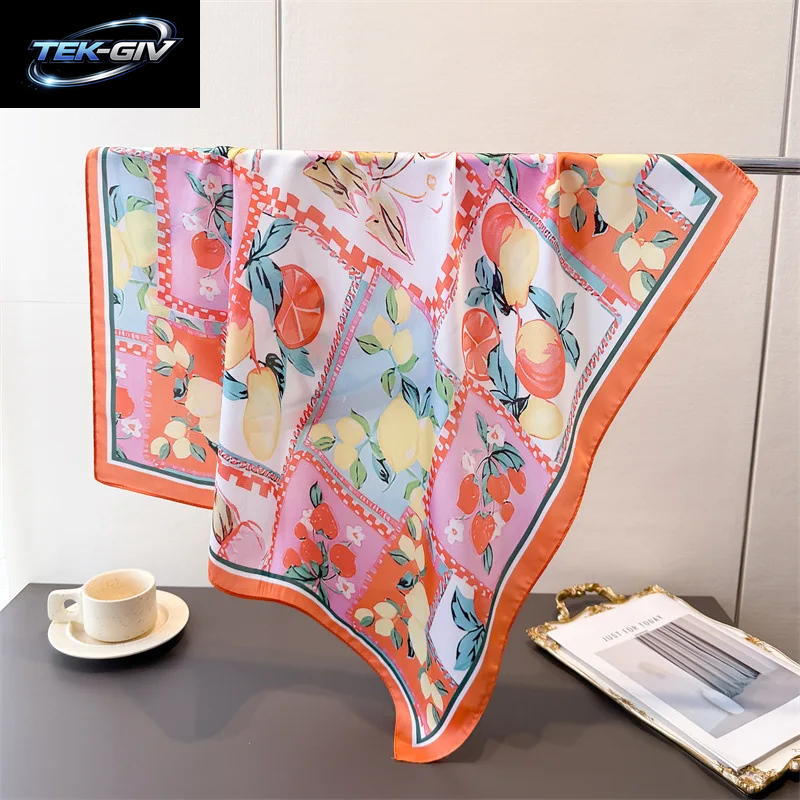 Luxus Neue Gedruckt Schals Frauen Seidenschal Frühling Und Sommer Blumen Dekorationen Kleine Krawatten Haarbänder Taschen Großhandel
