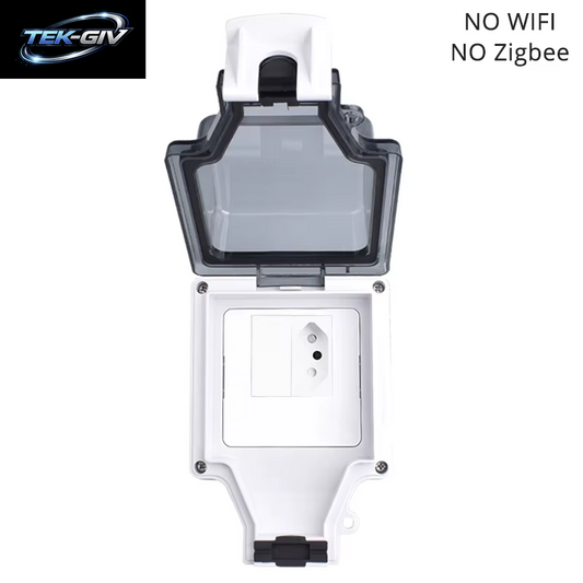 Coswall Tuya Wifi Sprachsteuerung IP66 Wasserdicht 20A Brasilien Brasil Steckdose Timer Schalter Programmierbare Arbeit Mit Alexa Google Hause