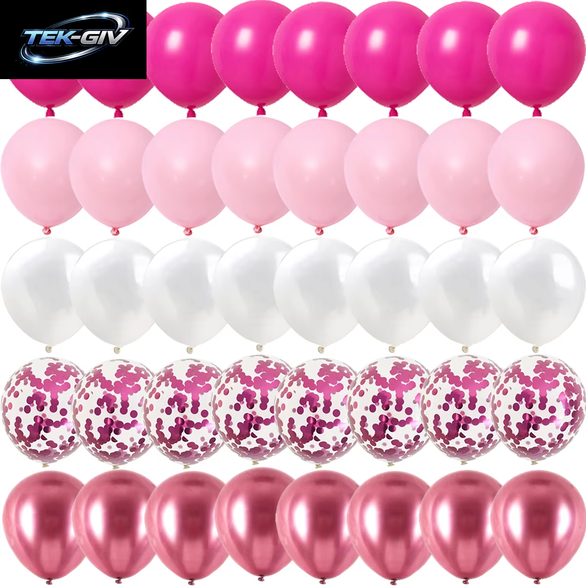 Rose Rosa Metall Latex Konfetti Konfetti Luftballons Hochzeit Dekorationen Matte Globos Neujahr Geburtstag Party Dekorationen
