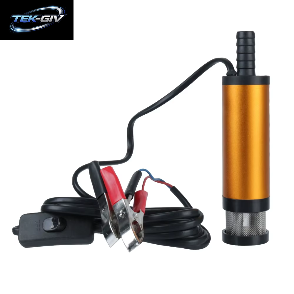 12V Mini 12L/Min Für Pumpen Diesel Öl Wasser Tauch Tragbare Auto Elektrische Öl Pumpe Kraftstoff Transfer Pumpe Aluminium Legierung Shell