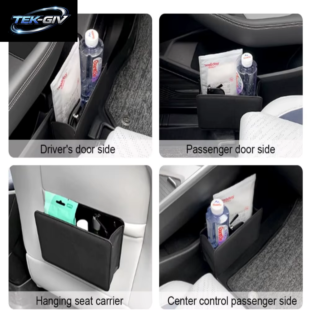 Tragbare Auto Mülleimer Hängende Lagerung Box Multi-Funktionale Lagerung Faltbare Sitz Zurück Lagerung Box Auto Innen Zubehör