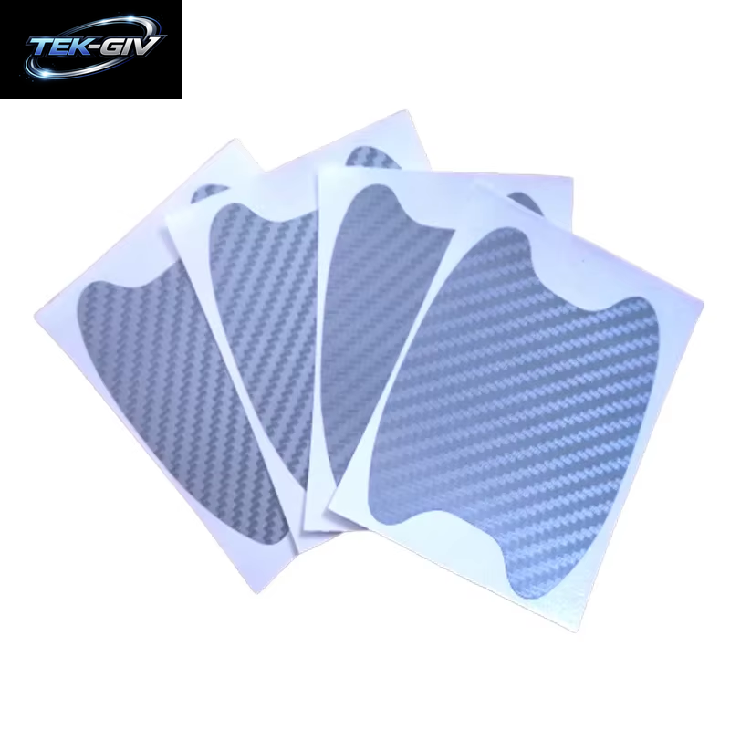 4 Teile/Satz Auto Styling Formteile Aufkleber Autotür Aufkleber Kohle Faser Kratzer Beständige Abdeckung Auto Griff Schutz Folie Teile
