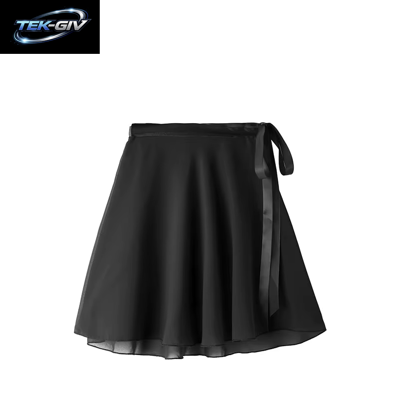 Ballettrock Für Mädchen, Tutu-Röcke Für Ballett, Tanz, Chiffon-Röcke, Elastische Taille, Kurzer Ballettrock Für Mädchen