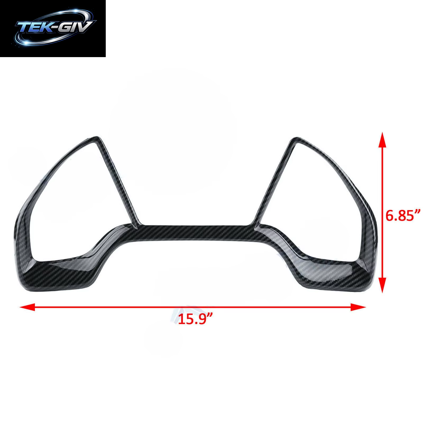 2PCS Carbon Fiber Innen Getriebe Shift Box Streifen Abdeckung Trim Für Honda Civic 2016-2020 Center Konsole Dashboard Dekorative Rahmen