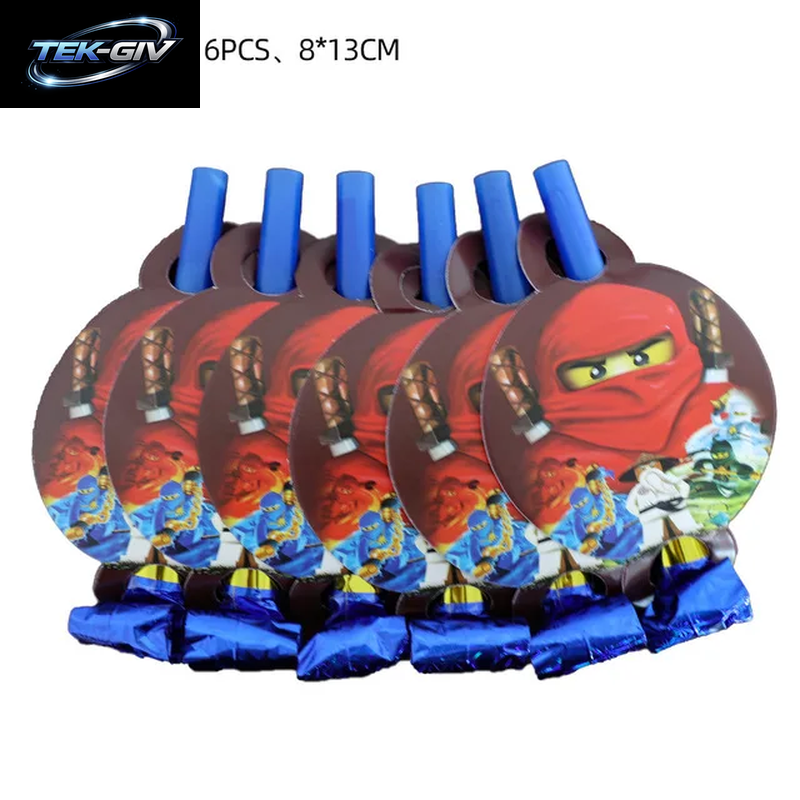 Ninjaed Go Thema Luftballons Geburtstag Party Dekoration Lieferungen Baby Dusche Legoed Latex Ballon Hintergrund Banner Kuchen Topper Jungen
