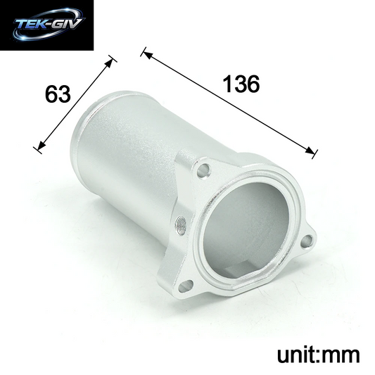 63Mm Aluminium Rohr Ersetzen Das Oe Ventil 038131501A Für Vw Sitz Audi 1,9 Tdi 130K 150K 160K Bhp Diesel