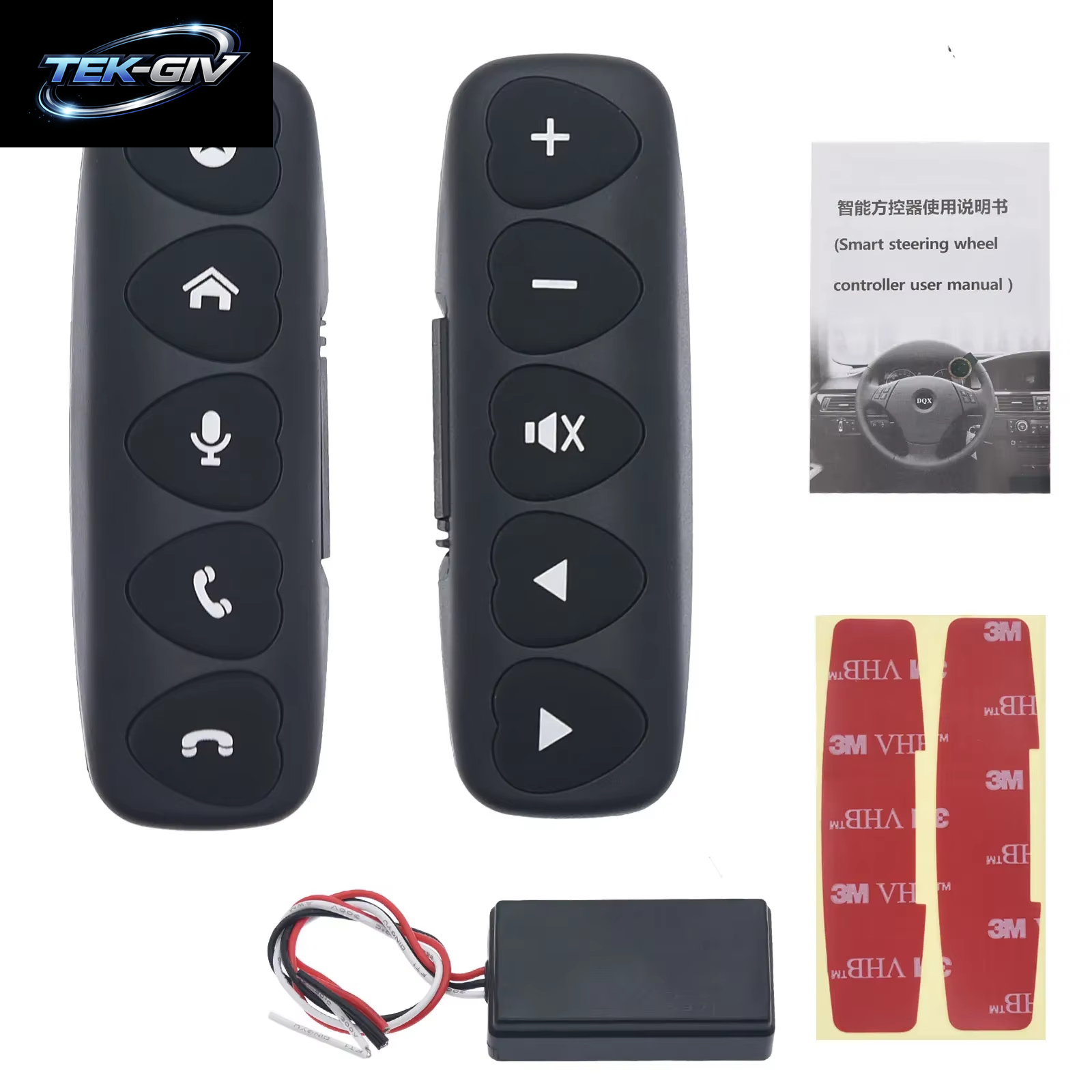 10 Tasten Drahtlose Lenkrad Fernbedienung Multifunktions-Android Universal Bluetooth Für Autoradio DVD GPS Multimedia