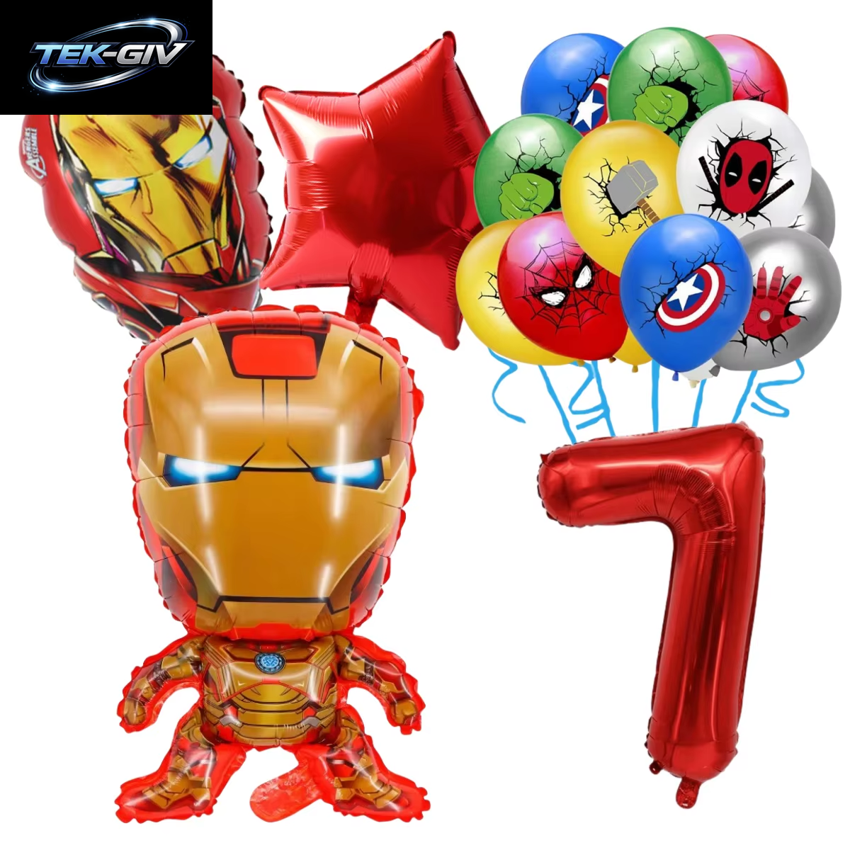 The Avengers Marvel Superheld Hulk Spider-Man Iron Man Ballon Latex Digitalballon Geburtstagsparty Babyparty the Avengers