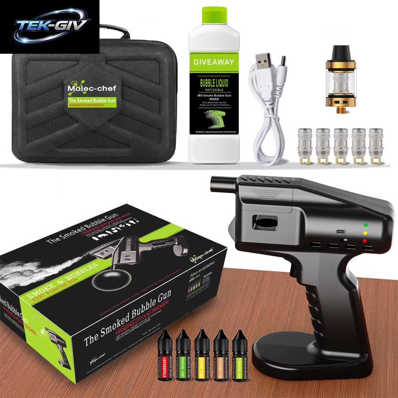 Smoking Flavour Blaster Cocktail Smoker Bubble Gun Barman Barkeeper Kit Smok Food Accessories Home Brewing & Wine Making Barware