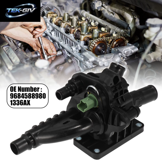 X Autohaux Auto Engines Thermostatgehäuse 9684588980 1336AX Für Peugeot 207 208 308 508 2008 3008 4008 Auto Ersatzzubehör