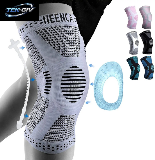 NEENCA Kupfer-Kniebandage, Kniestütze Mit Patella-Gel-Pad Und Seitenstabilisatoren Für Knieschmerzen, Sport, Arthritis, ACL, Linderung Von Gelenkschmerzen