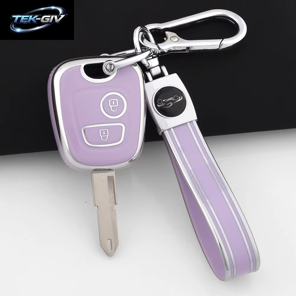 Rosa TPU Auto Fernbedienung Smart Key Fall Abdeckung Shell Fob Schlüsselbund Für Peugeot 107 206 207 307 Für Citroen C1 C2 C3 C4 Für Toyota Aygo