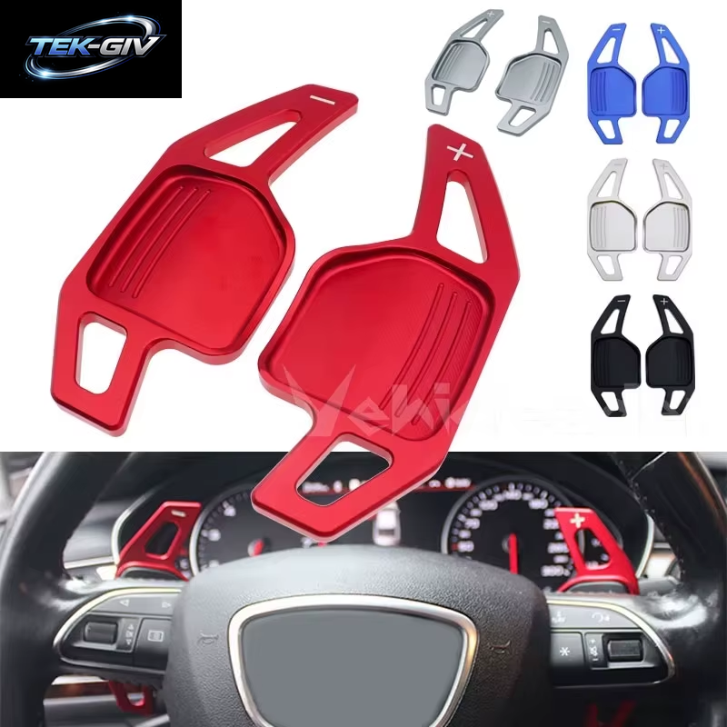 2X Aluminium Lenkrad Shift Paddle Shifter Verlängerung Für Audi A3 A4 A5 A6 A7 A8 Q5 Q7 TT S3 S4 S5 R8 2006-2009 2010 2011