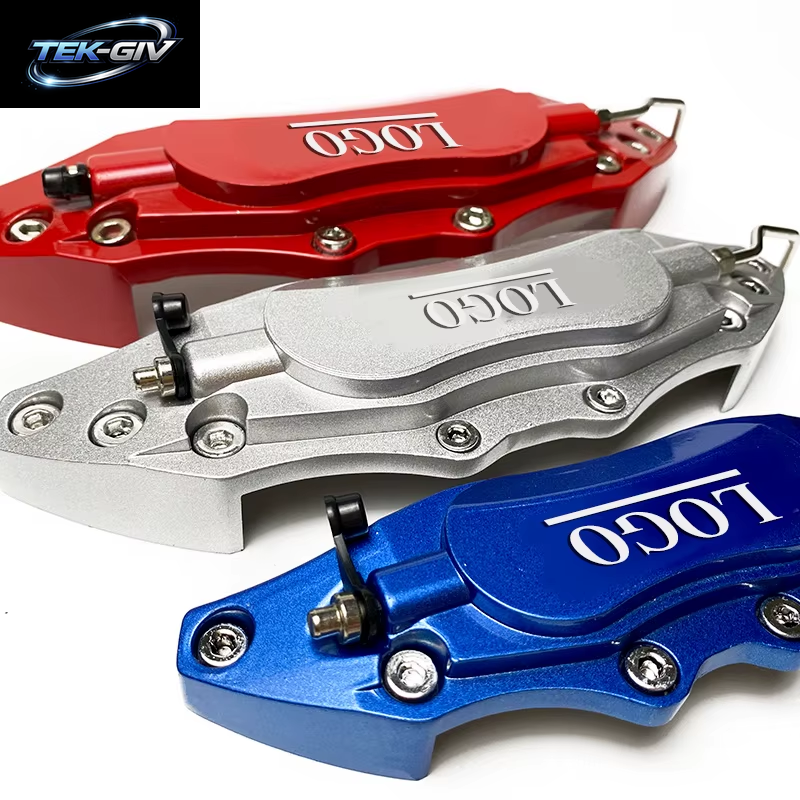 2Pcs S/M/L Metall Aluminium Auto 3D Disc Bremssattel Abdeckungen Aufkleber Für Hyundai KIA Alfa Romeo AUDI BMW Mercedes Benz Zubehör