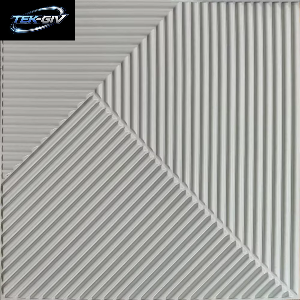 10 Stück Diamant-Design Verziertes 3D-Wandpaneel, 30 Cm X 30 Cm, Mattweiß/Schwarz, Diy-Heimdekoration-Wandbrett