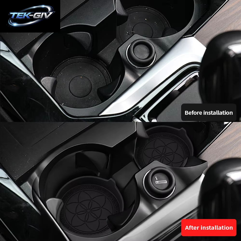 4PCS Auto Silikon Getränkehalter Untersetzer Einsatz Universal Rutschfeste Getränkehalter Autozubehör Innenraum Für Frauen Und Männer
