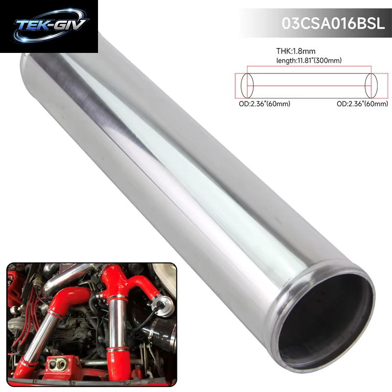 Universal 0 Grad Aluminium 48Mm-70Mm /1.89 ''-2.75" Zoll Turbo Inter Rohr Piping Schläuche Intake L = 300MM