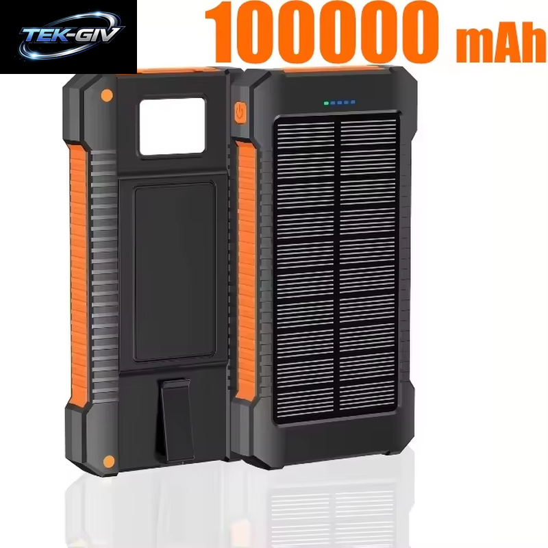 Xiaomi 500000 Mah Wasserdichte Outdoor Solar Power Bank Dual USB Reise Tragbare Solar Telefon Ladegerät Solar Powerbanks Für Camping