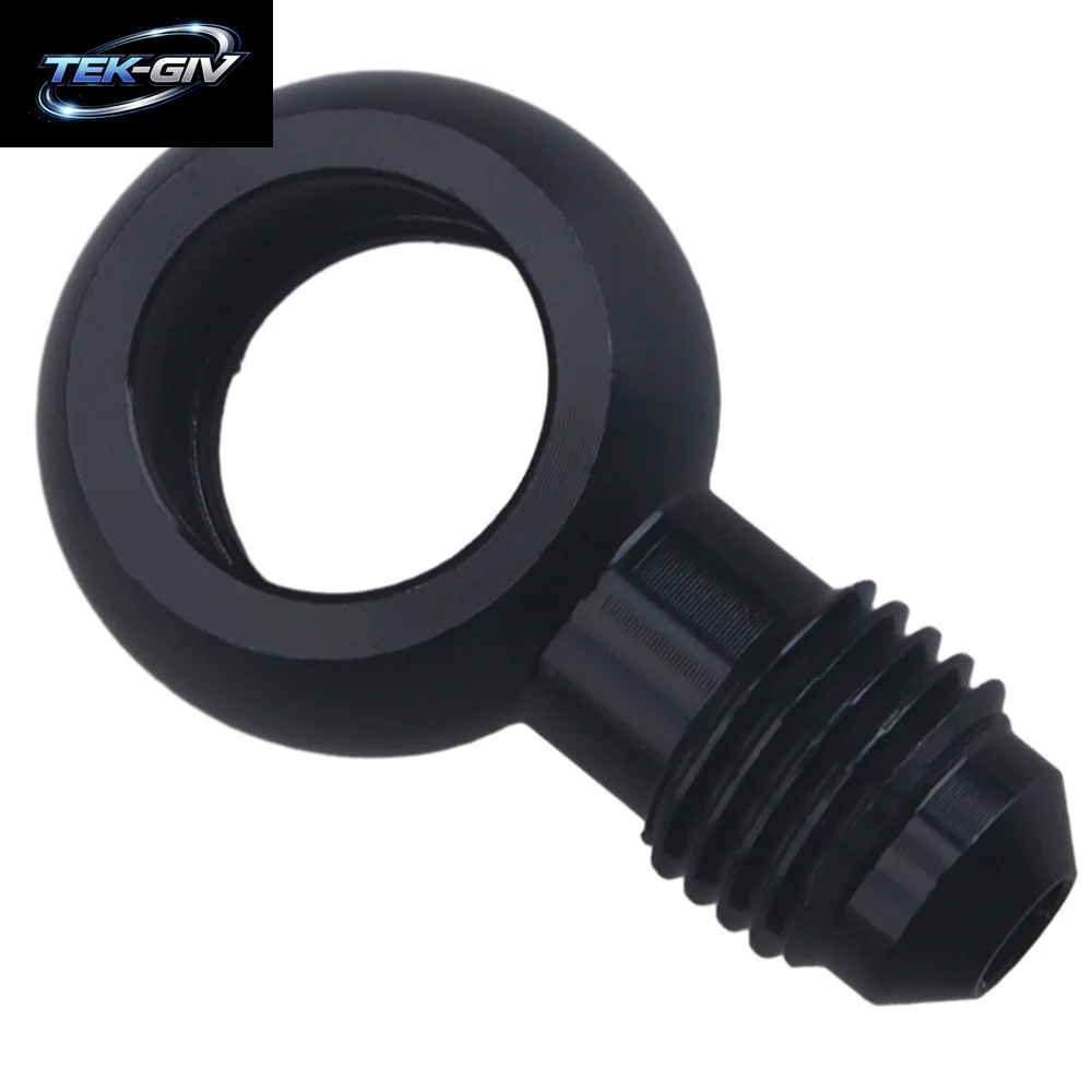 Schwarzer Aluminium-Banjo-Adapter, Passend Für 10An-Stecker, Flare AN3, AN4, AN6, AN8, AN10 Auf 12 Mm, 14 Mm, 16 Mm, Banjo-Loch Für Kraftstoff- Und Bremssysteme